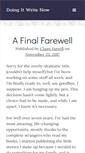 Mobile Screenshot of clairefarrellauthor.com
