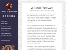 Tablet Screenshot of clairefarrellauthor.com